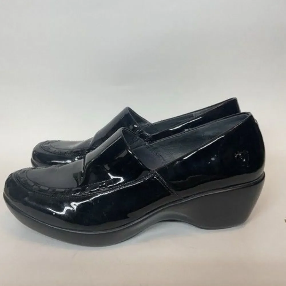 Ariat Black Leather Patent Western Casual Clog Shoes Women Size 10B - Picture 11 of 12